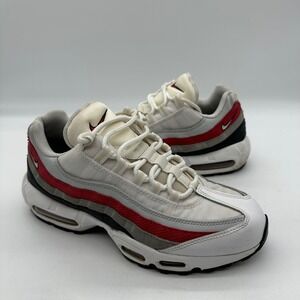 Nike DQ3430-001 Mens Size 9 Air Max 95 SE Shoes White Red Grey Athletic Sneakers